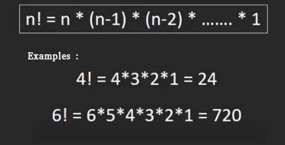 factorial of a number in python