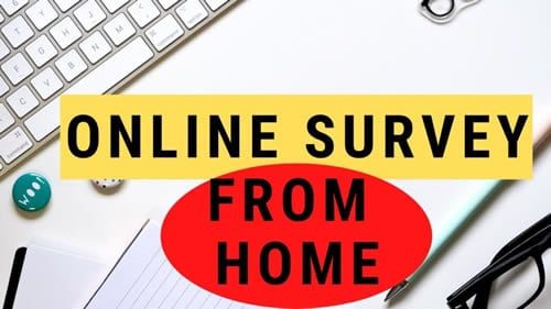 Online survey from home